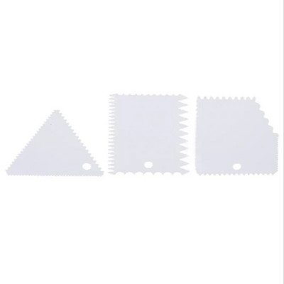 3 τεμάχια/σετ ξύστρα κέικ ζαχαρωτό μους κρέμας σπάτουλας Edge πιο απαλή φόρμα ζαχαροπλαστικής κοπής cupcake Εργαλεία διακόσμησης Ψητοπωλείο