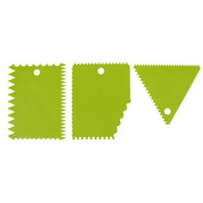 3 τεμάχια/σετ ξύστρα κέικ ζαχαρωτό μους κρέμας σπάτουλας Edge πιο απαλή φόρμα ζαχαροπλαστικής κοπής cupcake Εργαλεία διακόσμησης Ψητοπωλείο