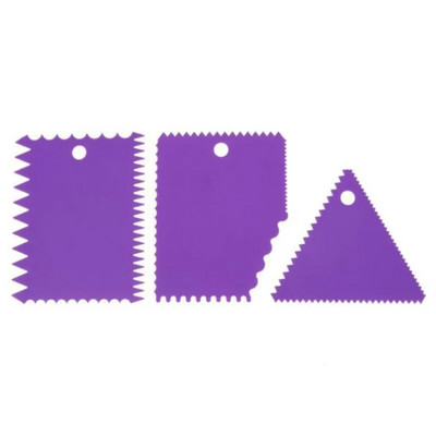 3 τεμάχια/σετ ξύστρα κέικ ζαχαρωτό μους κρέμας σπάτουλας Edge πιο απαλή φόρμα ζαχαροπλαστικής κοπής cupcake Εργαλεία διακόσμησης Ψητοπωλείο