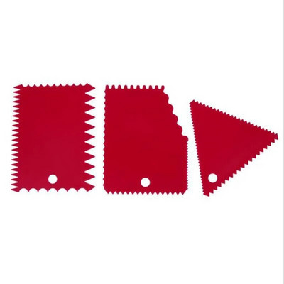 3 τεμάχια/σετ ξύστρα κέικ ζαχαρωτό μους κρέμας σπάτουλας Edge πιο απαλή φόρμα ζαχαροπλαστικής κοπής cupcake Εργαλεία διακόσμησης Ψητοπωλείο