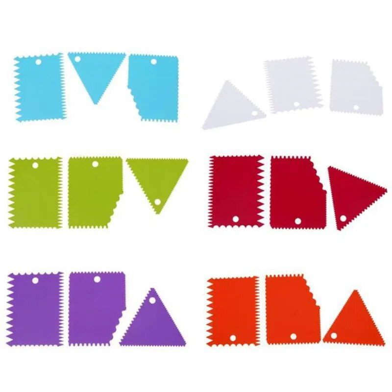 3 τεμάχια/σετ ξύστρα κέικ ζαχαρωτό μους κρέμας σπάτουλας Edge πιο απαλή φόρμα ζαχαροπλαστικής κοπής cupcake Εργαλεία διακόσμησης Ψητοπωλείο