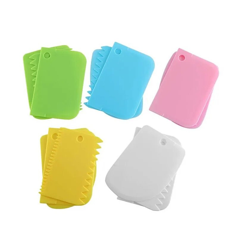 Πλαστική Ζύμη Κόφτης Μπισκότων Φοντάν ψωμιού Εργαλεία Πίτσας Σπάτουλα για Ξύστρα βούτυρο κέικ Σκεύη κουζίνας ζαχαροπλαστικής και αρτοποιίας