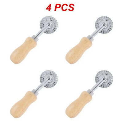 1/2/4 KOM. Okrugli kotačić za rezanje slastičarstva od nehrđajućeg čelika Alati Alati za kućnu pregradu za pizzu Kuhinjski dodaci Pečenje Rezanje