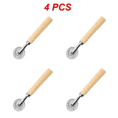 1/2/4 KOM. Okrugli kotačić za rezanje slastičarstva od nehrđajućeg čelika Alati Alati za kućnu pregradu za pizzu Kuhinjski dodaci Pečenje Rezanje