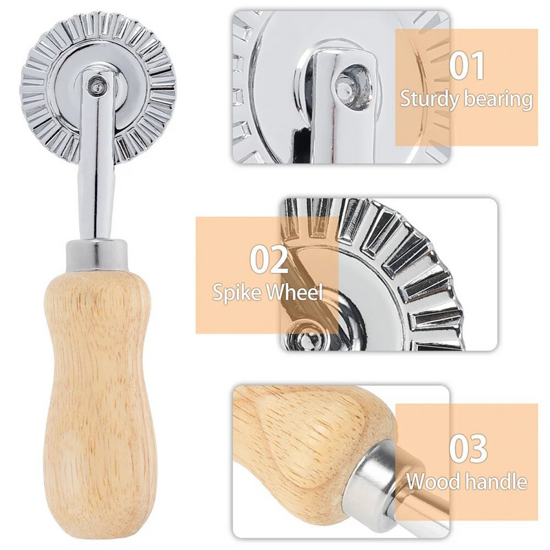 1/2/4 KOM. Okrugli kotačić za rezanje slastičarstva od nehrđajućeg čelika Alati Alati za kućnu pregradu za pizzu Kuhinjski dodaci Pečenje Rezanje