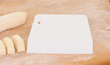 Τραπεζοειδής πλαστική ξύστρα για ψήσιμο παχύρρευστου εντέρου σε σκόνη αλεύρι ξύστρα κόφτης ζύμης Σκεύη κουζίνας Εργαλεία σπάτουλα ψησίματος