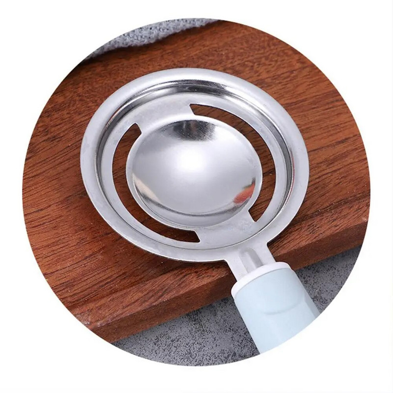 Nerūdijančio plieno praktiška rankų darbo virtuvės kiaušinių skirstytuvo rankena Paprasta švari namų apstatymo atskyrimo priemonė Buitinė kepimas