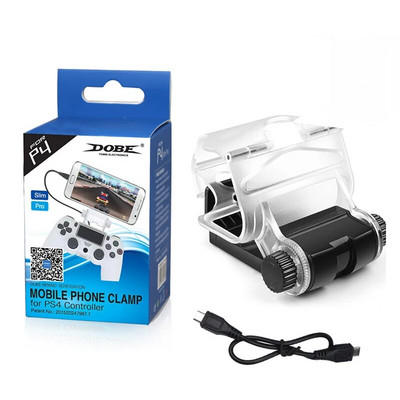 Žaidimai ir priedai, skirti Sony PlayStation PS4 Slim PS4 Pro žaidimų valdikliui „Dualshock4 Smart“ mobiliojo telefono spaustuko laikiklis