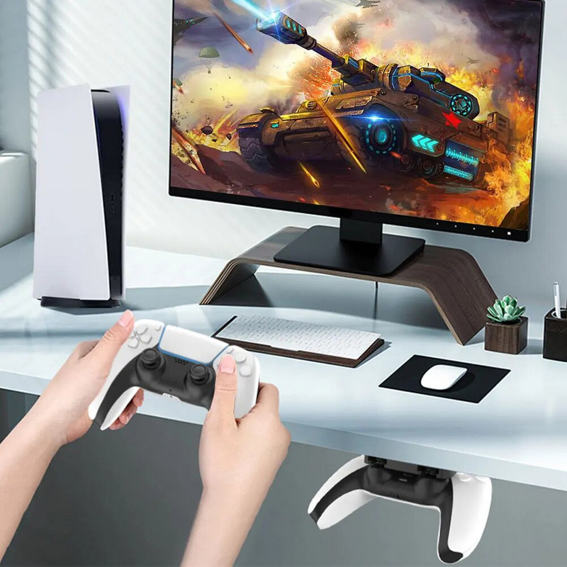 ABS žaidimų konsolės valdiklio laikiklio pakeitimas PS5 PS4 Playstation 4 žaidimų pulto pakabinamam saugojimo stovui