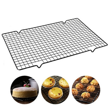 Δίσκος ψύξης πλέγμα από ανοξείδωτο ατσάλι 2 μεγεθών μονής στρώσης Σχάρα μπισκότων για κέικ ψωμιού Μπάρμπεκιου Μπισκότα Ταψί Ταψιού Οικιακά Εργαλεία