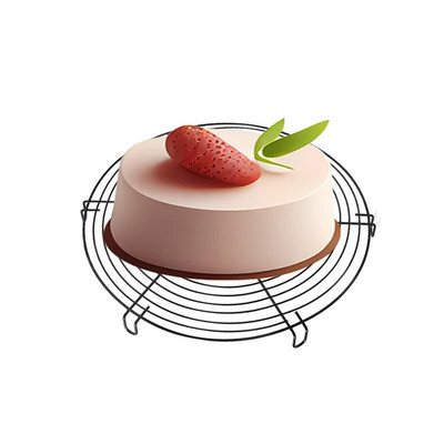 Apvalus kepimas, nelipnus pyragas, aušinimo stovas, didelis anglinis plieninis sausainiai, duona, vėsinama lentynėlė, grotelės, kepsninės, kepimo įrankiai