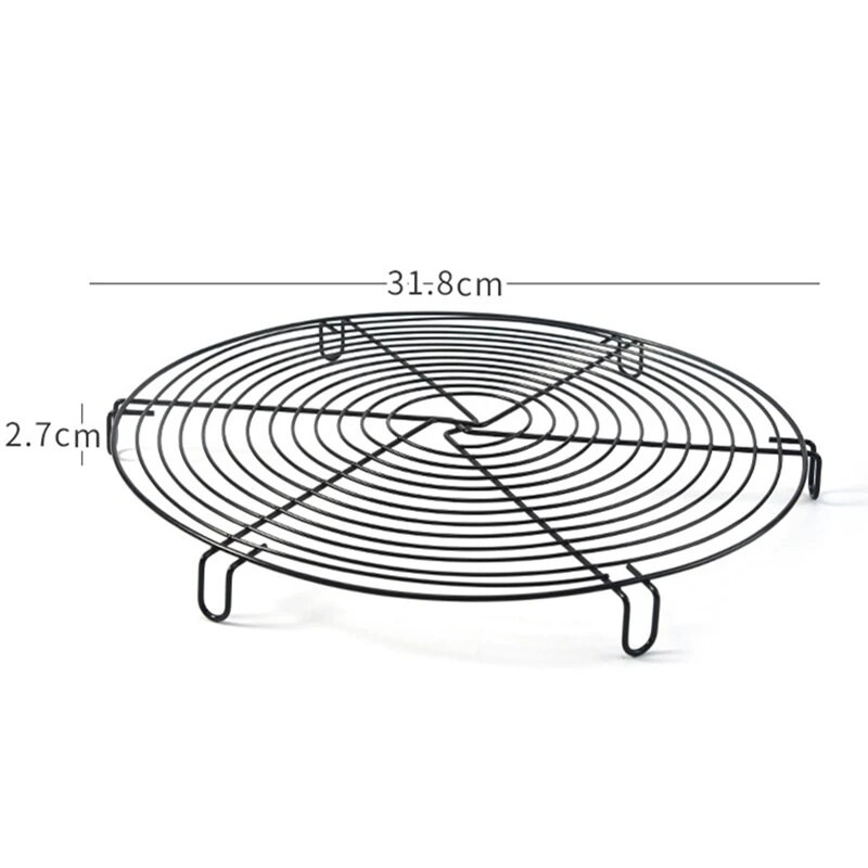 Apvalus kepimas, nelipnus pyragas, aušinimo stovas, didelis anglinis plieninis sausainiai, duona, vėsinama lentynėlė, grotelės, kepsninės, kepimo įrankiai