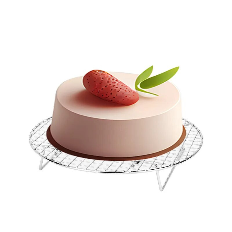 Apvalus kepimas, nelipnus pyragas, aušinimo stovas, didelis anglinis plieninis sausainiai, duona, vėsinama lentynėlė, grotelės, kepsninės, kepimo įrankiai