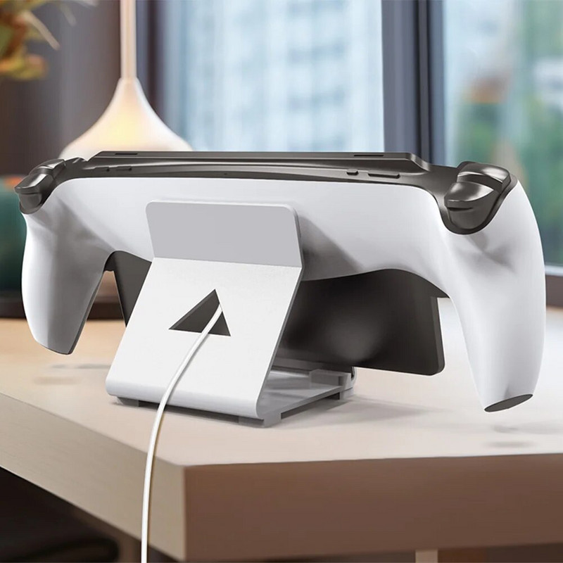 Rankinis žaidimų konsolės laikiklis, skirtas PS portalo garų dekui / ROG / jungikliui / telefono stovo laikikliui, neslystančius silikoninius padėklus
