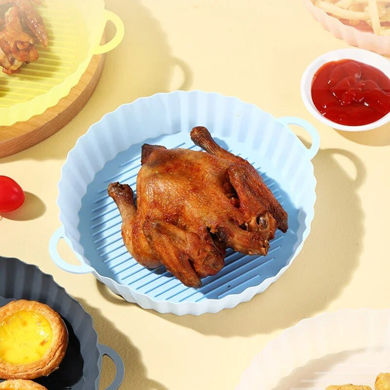 18 cm oro gruzdintuvės orkaitės kepimo padėklas, kepta vištiena