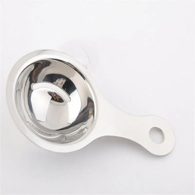 Kiaušinio baltymo separatorius nerūdijančio plieno Įrankiai Kiaušiniai trynio filtras Įtaisai Virtuvės priedai Skiriamieji piltuvėliai Šaukštas Skirstyklė Indai