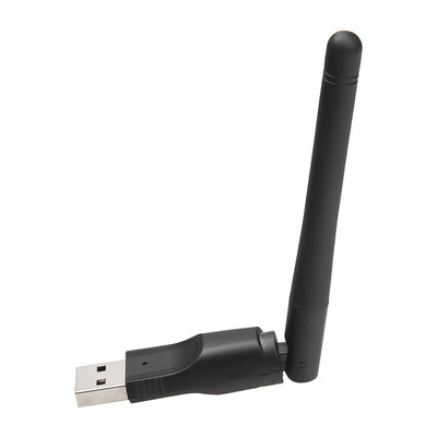 150 Mbps adapteris belaidžio tinklo plokštė Mini USB WiFi adapteris LAN Wi-Fi imtuvas Dongle Antenna 802.11 b/g/n, skirtas PC Windows