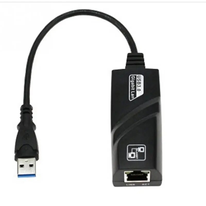 Laidinis USB 3.0 į Gigabit Ethernet RJ45 LAN (10/100/1000) Mbps tinklo adapteris Ethernet tinklo plokštė, skirta PC Drop Shop