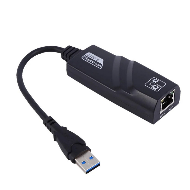 Laidinis USB 3.0 į Gigabit Ethernet RJ45 LAN (10/100/1000) Mbps tinklo adapteris Ethernet tinklo plokštė, skirta PC Drop Shop
