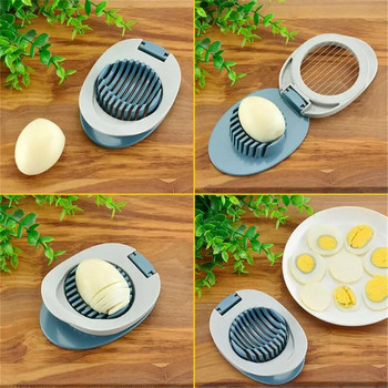 Многофункционална резачка за яйца Резачка за яйца от неръждаема стомана Ръчни кухненски роботи Джаджи Кухненска ръчна резачка за яйца Резачка за картофи