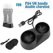 Stație de andocare de încărcare pentru controler Stand pentru Playstation PS3 PS4 Move Quad încărcător pentru PS3 PS4 VR Controler de mișcare PlayStation