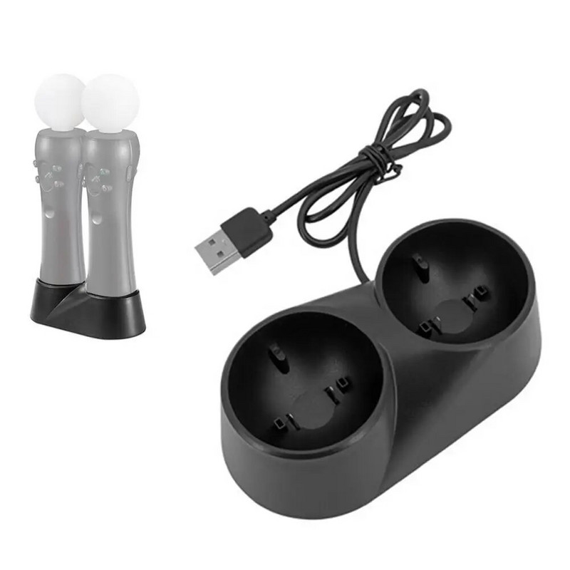 Stație de andocare de încărcare pentru controler Stand pentru Playstation PS3 PS4 Move Quad încărcător pentru PS3 PS4 VR Controler de mișcare PlayStation
