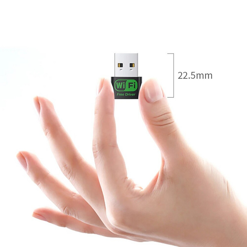 150 Mbps mini USB vezeték nélküli Wifi adapter Wi-Fi hálózati LAN kártya 802.11n MT7601UN PC asztali számítógéphez ingyenes illesztőprogram