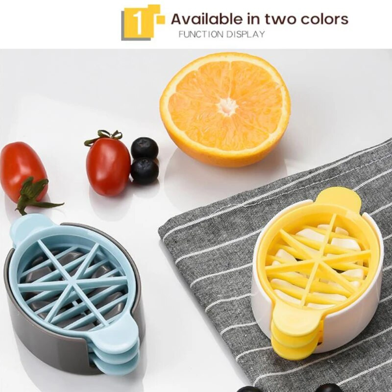 Tojásszeletelő Többfunkciós Tojásvágó Aprító Többfunkciós Gyümölcssaláta Vágó Tojásszeletelő Szerszám Konyhai edények Főzőeszköz