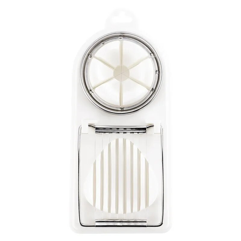 Daugiafunkcinis kiaušinių pjaustytuvas nerūdijančio plieno kiaušinių pjaustyklės pjaustytuvas Gėlės formos pietų mėsos pjaustyklės virtuvės prietaisai