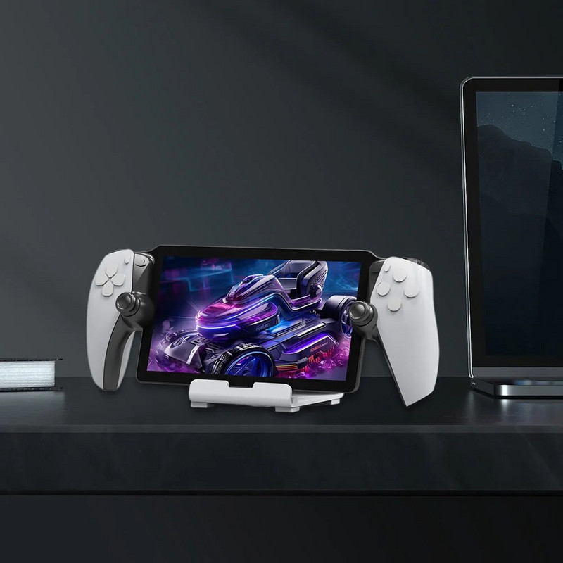 Stalinio stovo atramos laikiklis Sutaupykite vietos planšetinių kompiuterių stovas su neslystančiu silikoniniu padėklu, skirtu PS portalo garų dekui ROG Switch Phone