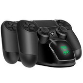 BEBONCOOL greito PS4 valdiklio įkrovimo doko stoties dvigubo įkroviklio stovas su ekranu, skirtas Play Station 4 / PS4 Slim / PS4 Pro