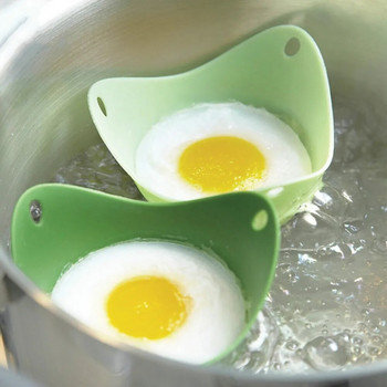 Λαθροκυνηγοί αυγών Καλούπια σιλικόνης Εργαλεία κουζίνας Τηγανίτες Μαγειρικά σκεύη ψησίματος Ατμός Δίσκος πιάτου αυγών Healthy Novel Αξεσουάρ κουζίνας