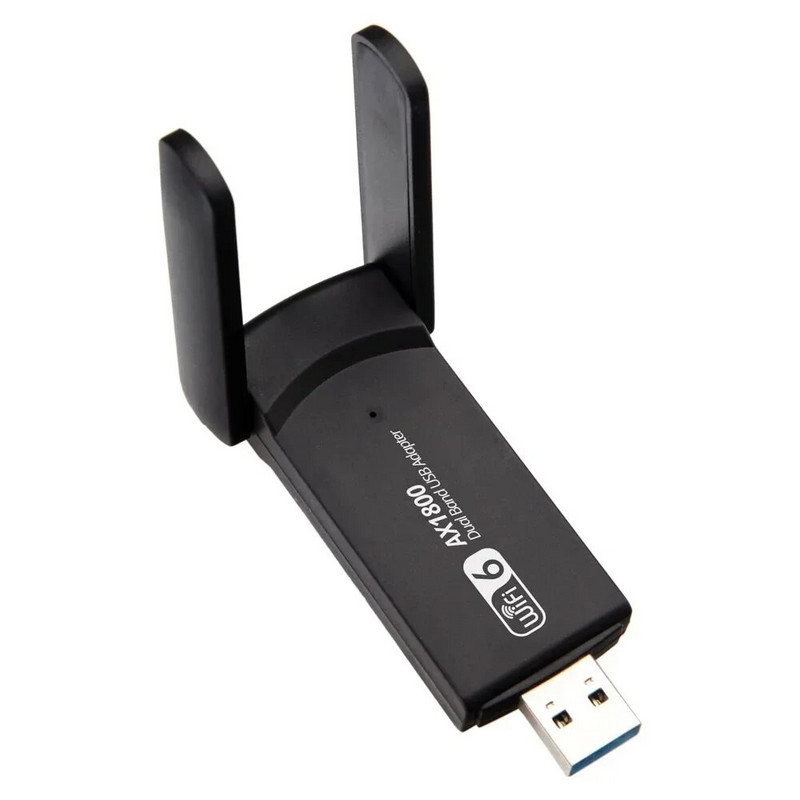 WiFi 6 USB adapteris 2.4G un 5G AX1800 liela ātruma USB3.0 bezvadu sargspraudņa tīkla karte MT7921AU WiFi6 adapteris operētājsistēmai Win10/11