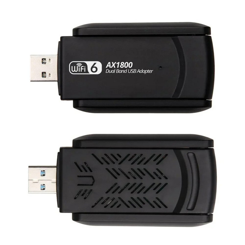 WiFi 6 USB adapteris 2.4G un 5G AX1800 liela ātruma USB3.0 bezvadu sargspraudņa tīkla karte MT7921AU WiFi6 adapteris operētājsistēmai Win10/11