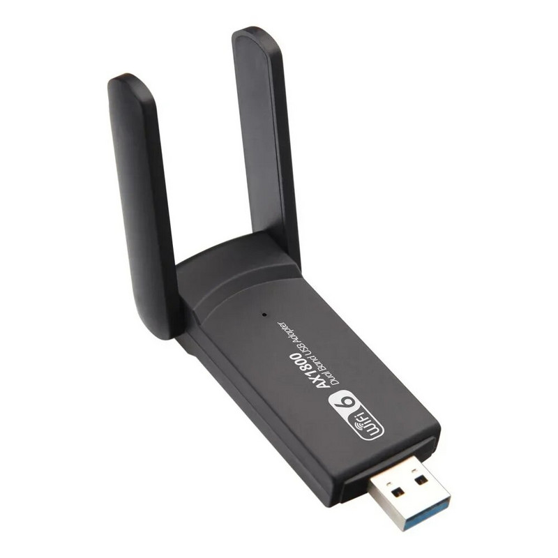 WiFi 6 USB adapteris 2.4G un 5G AX1800 liela ātruma USB3.0 bezvadu sargspraudņa tīkla karte MT7921AU WiFi6 adapteris operētājsistēmai Win10/11