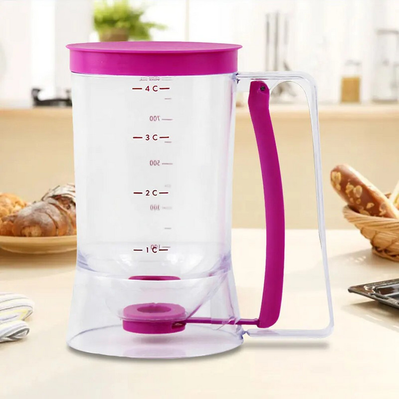 Blynų tešlos dalytuvas Tešlos skyriklis kremo spartatorius Tikslus porcijų reguliavimas keksiukams / vafliams / bandelių mišiniui / kepamam pyragui