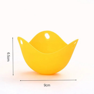 1/4 vnt Aukštos temperatūros silikono kiaušinių katilo formos Buitinė kiaušinių viryklė Kiaušinių garintuvas mikrobangų krosnelei Pudingo muilo forma