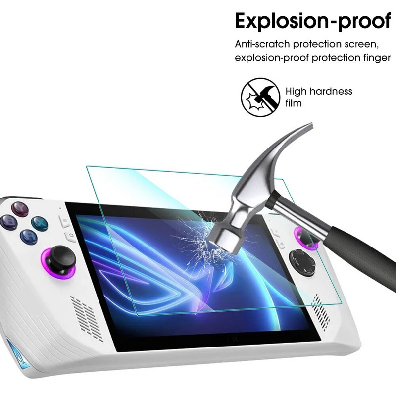 1/2/3TK kaitsekile karastatud klaas Asus ROG Ally konsoolide tarvikud 9H kõvadusega kriimustusvastane ekraanikaitse