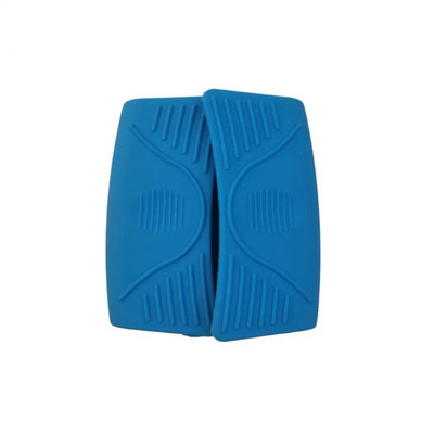 2 vnt. Silikoninis nuo nuplikimo puodo rankenos dangtelis neslystantis puodo ausų spaustuko rankovės, skirtos kepti ketaus keptuvės puodo ausinės rankovės virtuvės įrankis