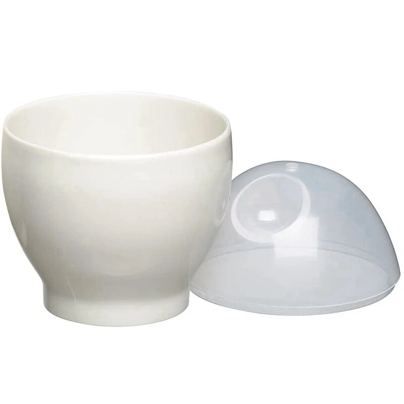 Μίνι χαριτωμένο φλιτζάνι αυγών στον ατμό για φούρνο μικροκυμάτων, βολικό και θρεπτικό πρωινό Κύπελλο βραστό αυγό, 2 τεμάχια