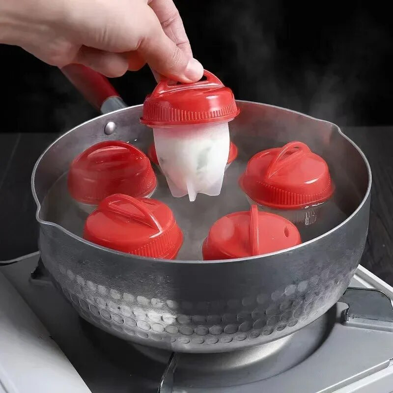 Silikoninė kiaušinių viryklė neprideganti brakonieriaiDaugiafunkciai mini kiaušiniai, formavimo puodeliai, garlaivis, virtuvės prietaisai, maisto gaminimo įrankiai, 2 vnt.
