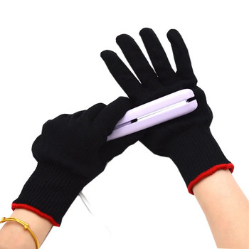 1 τμχ Νέο ισιωτικό μαλλιών διπλής όψης Γάντια κομμωτηρίου για μπούκλες με αντοχή στη θερμότητα Εργαλεία κομμωτηρίου