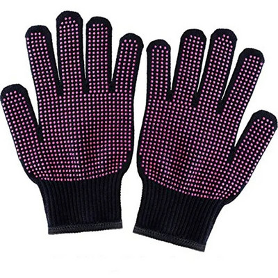 1vnt Naujas dvipusis plaukų tiesintuvas garbanojimo žnyplės kirpykla karščiui atsparios pirštinės pirštinės kirpyklos įrankiai