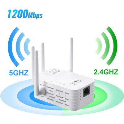 Ruuter 2,4G 5Ghz traadita WiFi-reiiter Wi-Fi signaalivõimendi WiFi-võimendi 5G Wi-Fi 802.11N pikamaa laiendi pääsupunkt