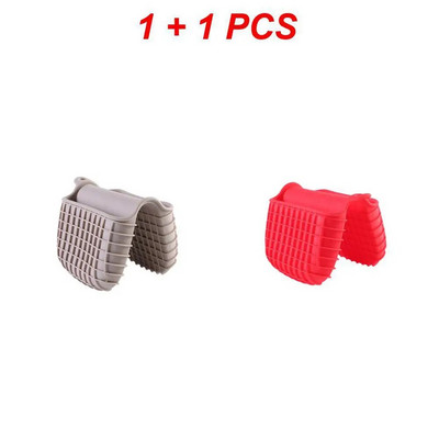 1 vnt. Silikoninė šilumą izoliuojanti orkaitės pirštinė, puodo laikiklis, apsaugantis nuo karšto puodo spaustuko virimo žiupsnelio rankenos virtuvės priedai