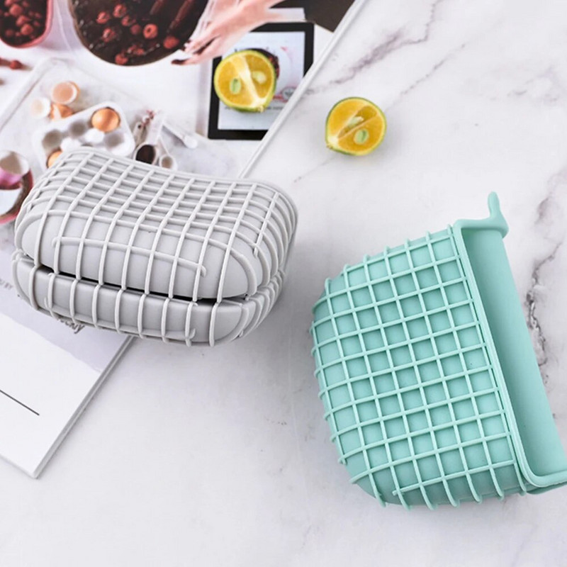 1 vnt. Silikoninė šilumą izoliuojanti orkaitės pirštinė, puodo laikiklis, apsaugantis nuo karšto puodo spaustuko virimo žiupsnelio rankenos virtuvės priedai