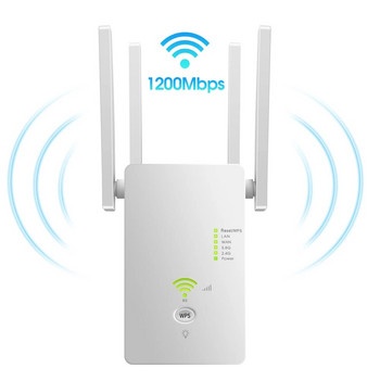 1200Mbps Dual-band Repeater Ασύρματος ενισχυτής σήματος WiFi WiFi Extender Router Signal Booster