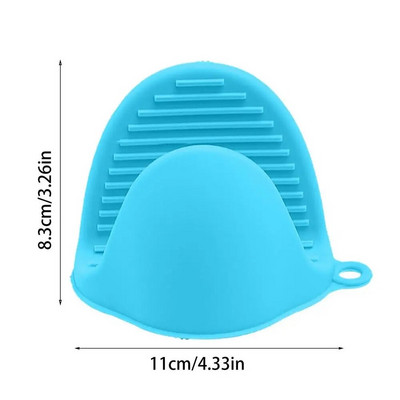 Aomily 1 τεμ. σιλικόνης ανθεκτικά στη θερμότητα γάντια κλιπ μόνωση Αντιολισθητική αντιολισθητική θήκη για κατσαρόλα Κλιπ μαγειρέματος Γάντια φούρνου ψησίματος