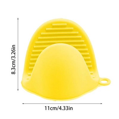 Aomily 1 τεμ. σιλικόνης ανθεκτικά στη θερμότητα γάντια κλιπ μόνωση Αντιολισθητική αντιολισθητική θήκη για κατσαρόλα Κλιπ μαγειρέματος Γάντια φούρνου ψησίματος