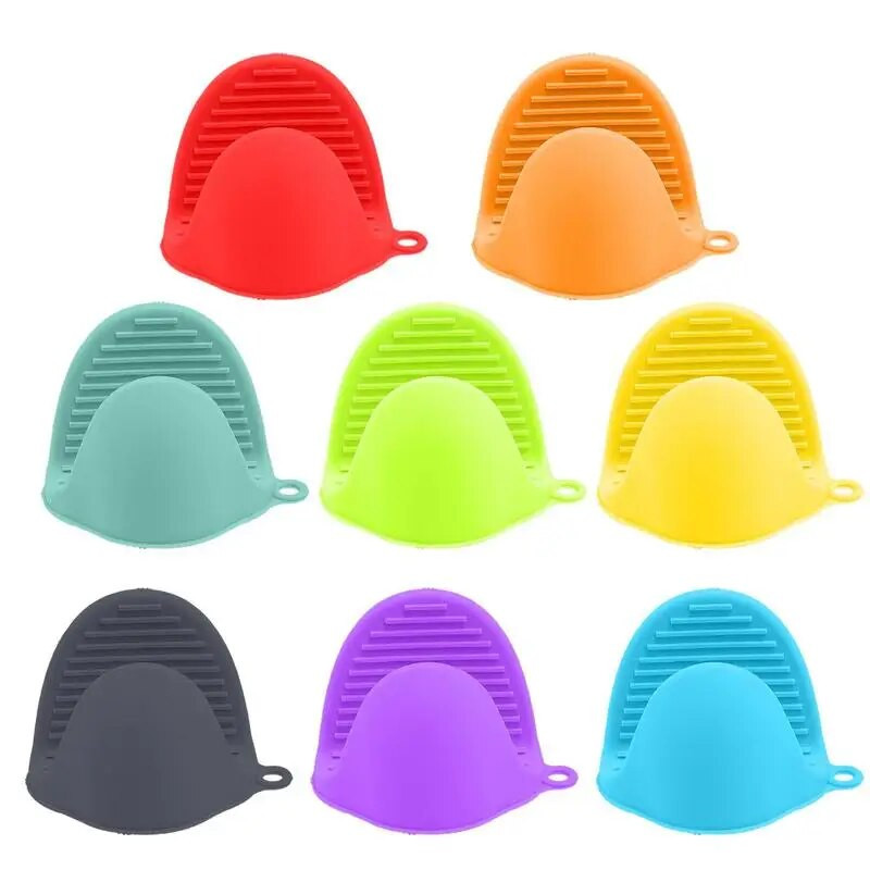 Aomily 1ks silikónové tepluvzdorné rukavice klipy izolácia nepriľnavý protišmykový držiak na hrniec črevá klip varenie pečenie rúra rukavice